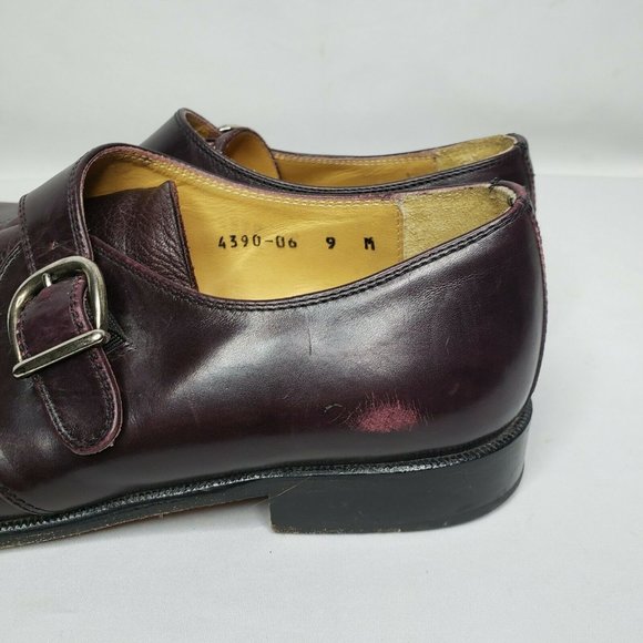 Vito Papolo Italy Cap Toe Monk Strap Loafers 9 M - Picture 8 of 8